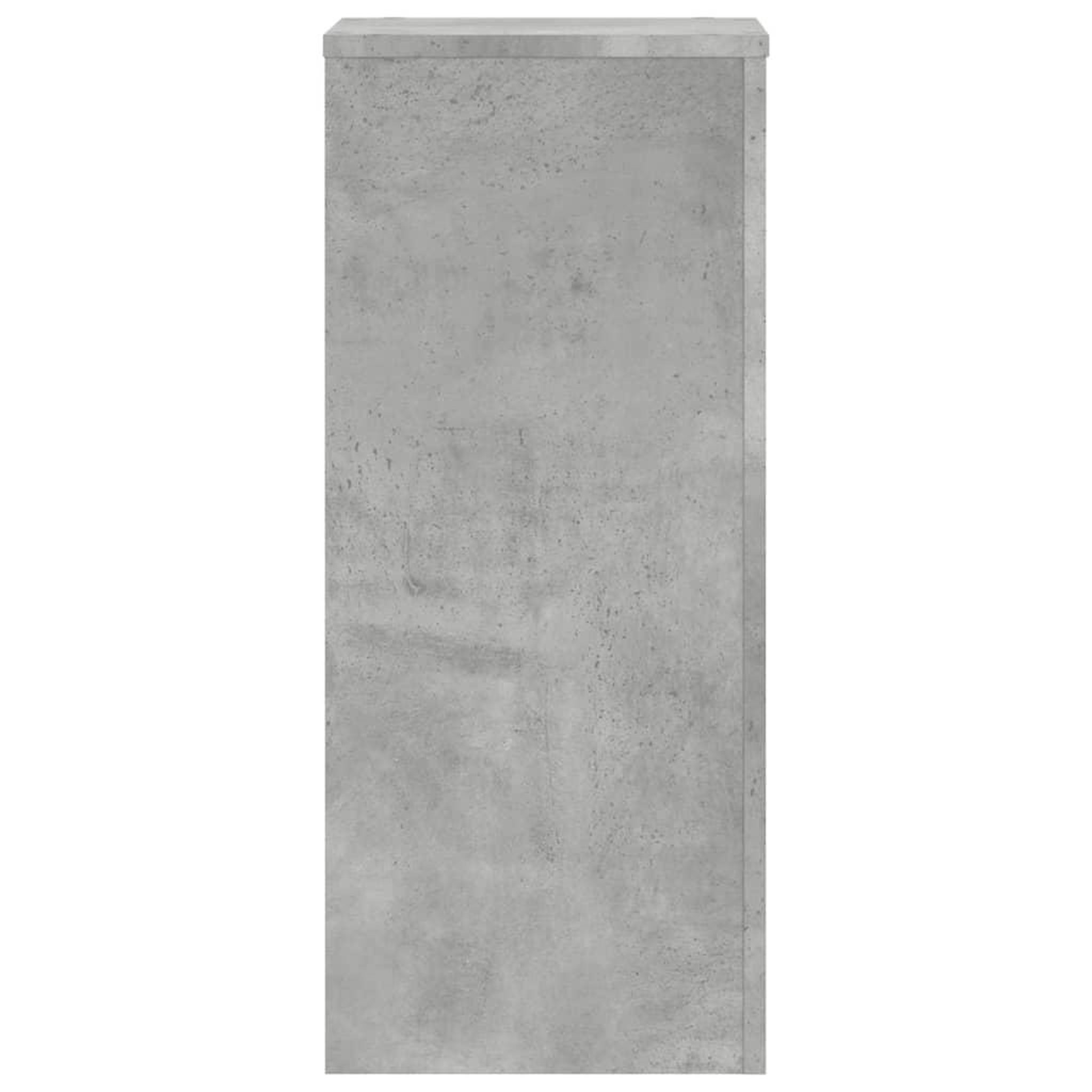 Voir la diapositive 5 : VIDAXL Supports pour plantes 2 pcs gris beton bois d'ingenierie