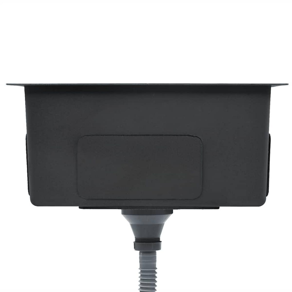 VIDAXL Evier de cuisine fait a la main Acier inoxydable