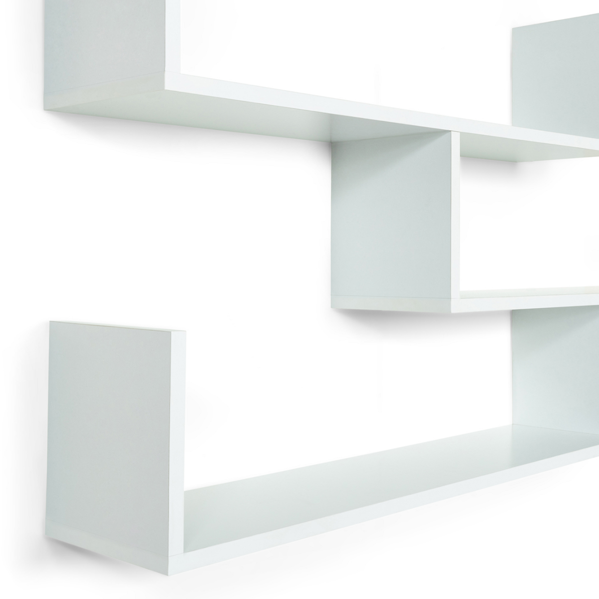 ID MARKET Etagère murale multiposition LOU blanche