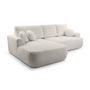 Voir la diapositive 6 : BEST MOBILIER Candela - canapé d'angle gauche 4 places - convertible avec coffre - en tissu bouclette