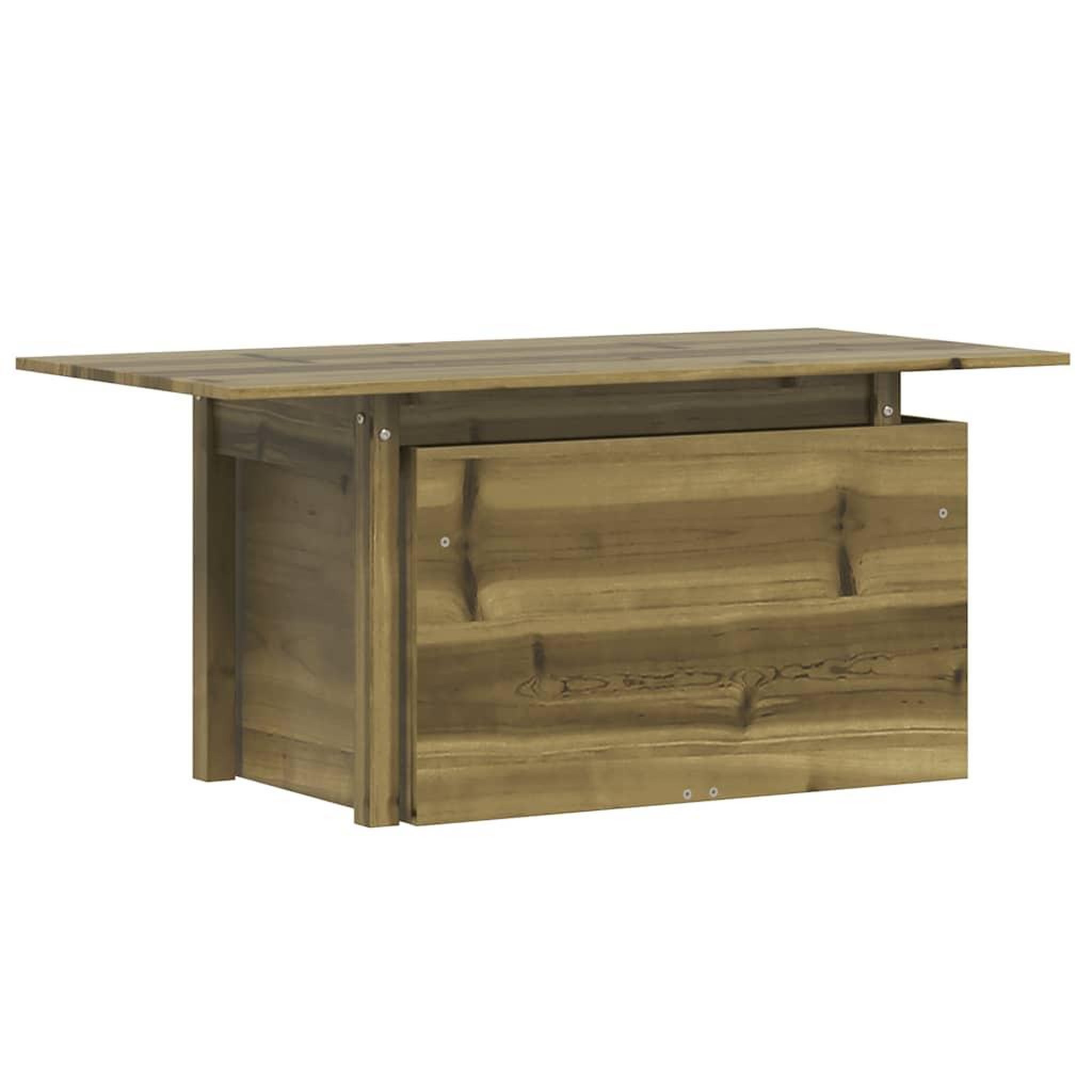Voir la diapositive 2 : VIDAXL Table de jardin 100x50x75 cm bois de pin impregne