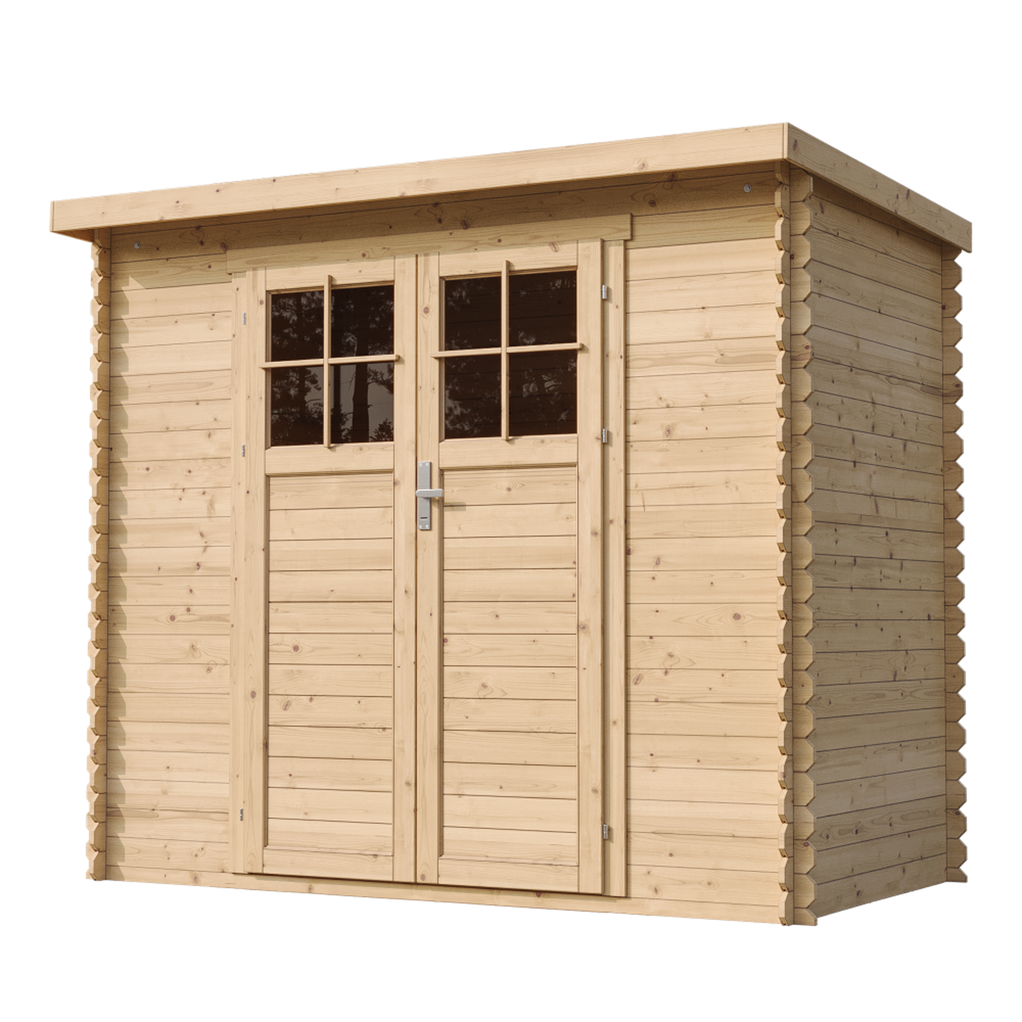 Voir la diapositive 3 : TIMBELA Abri de Jardin en Bois 2.63 m², Cabanon Jardin Exterieur à Outils et Velo avec M310F