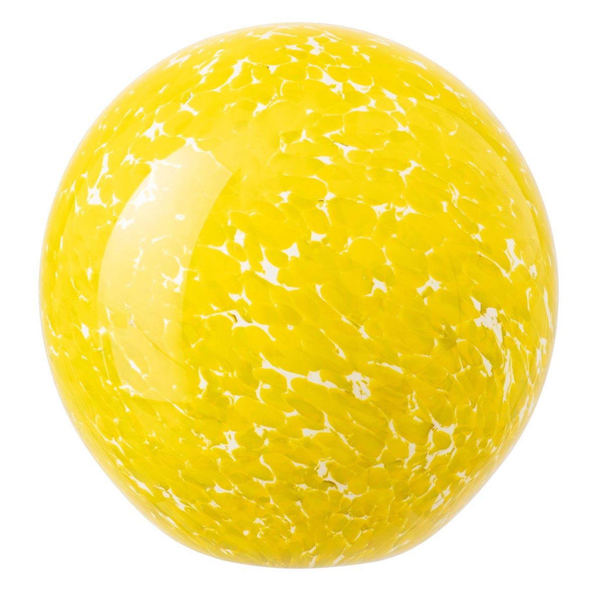 J-LINE Presse-papier en verre  sunrise  12cm jaune