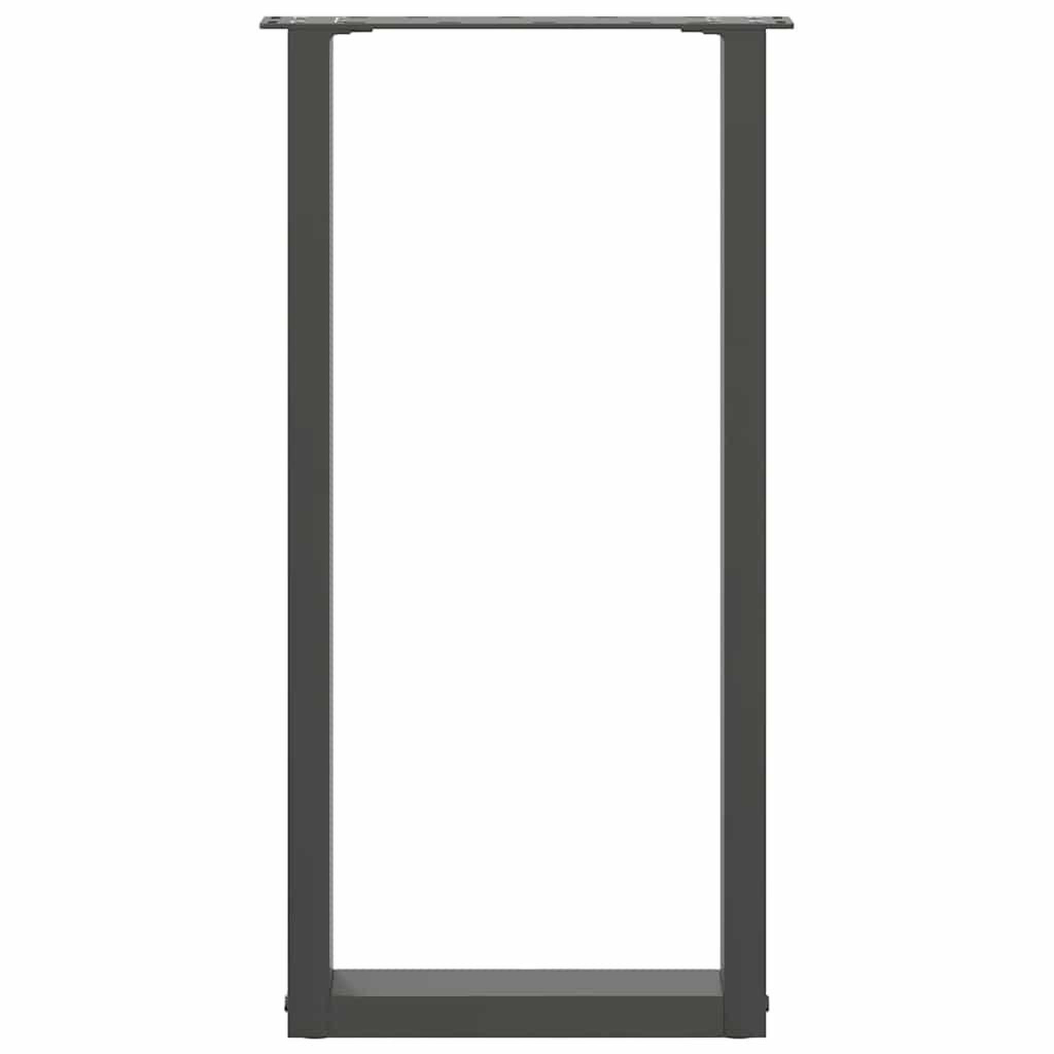 Voir la diapositive 5 : VIDAXL Pieds de table basse forme de U 2 pcs anthracite 38x(72-73) cm