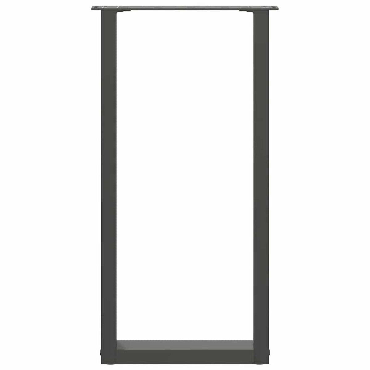 VIDAXL Pieds de table basse forme de U 2 pcs anthracite 38x(72-73) cm