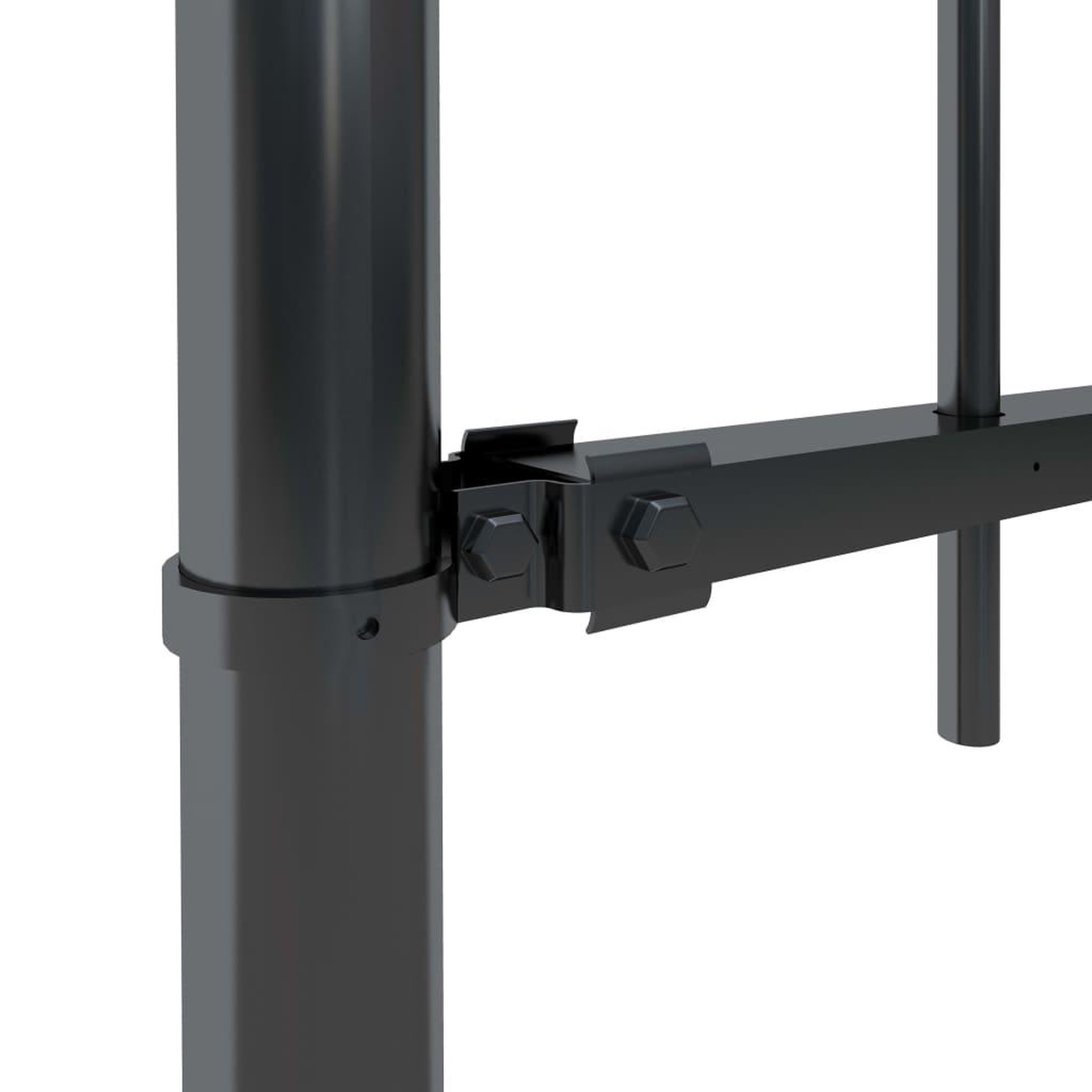 Voir la diapositive 3 : VIDAXL Cloture de jardin avec dessus en lance Acier 15,3 x 0,8 m Noir