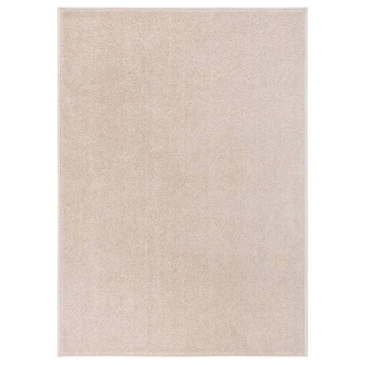 VIDAXL Tapis a poils courts 120x170 cm Beige fonce