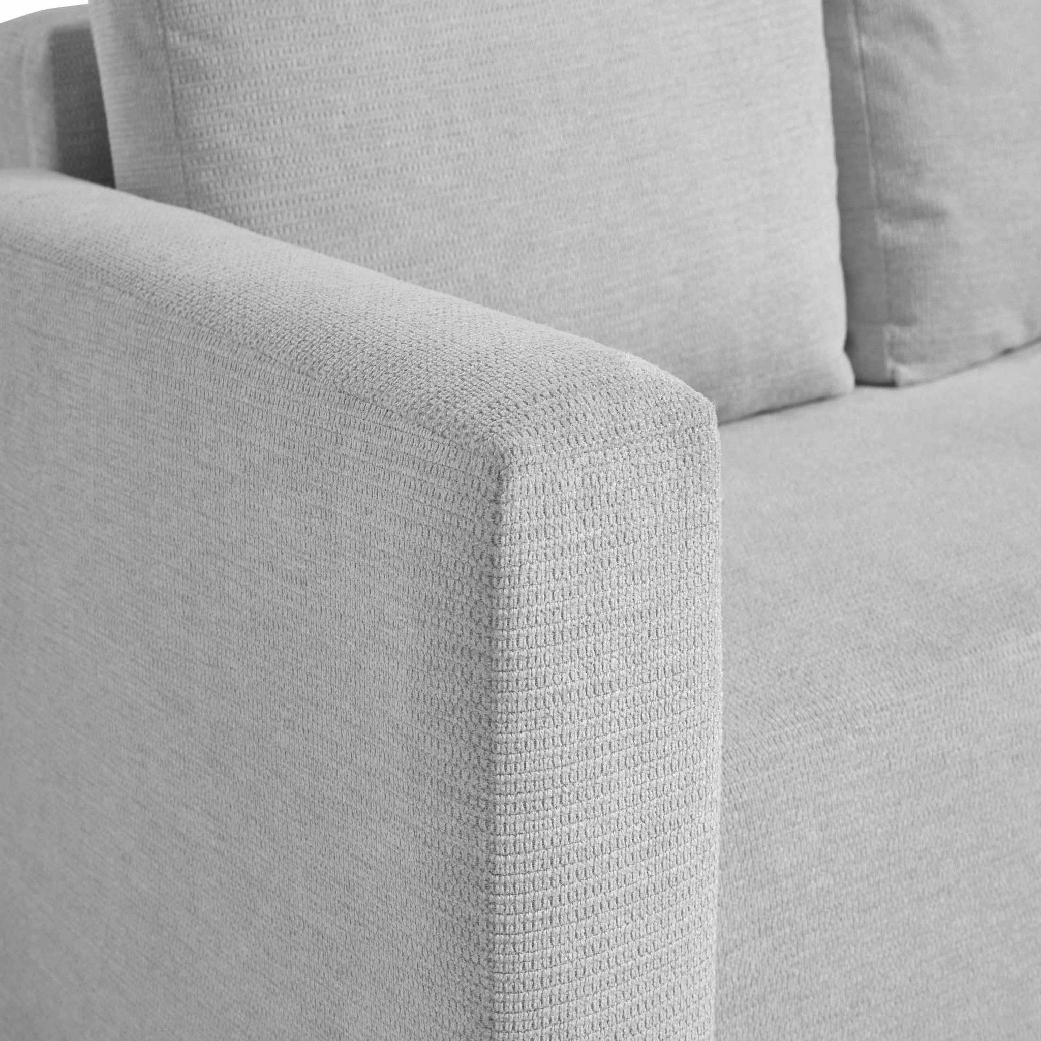Voir la diapositive 6 : BEST MOBILIER Canopy - canapé d'angle réversible - 4 places - convertible avec coffre - en tissu texturé