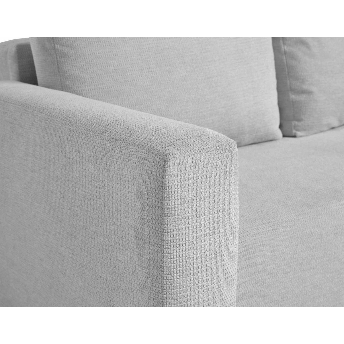 BEST MOBILIER Canopy - canapé d'angle réversible - 4 places - convertible avec coffre - en tissu texturé