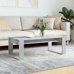 VIDAXL Table basse gris béton 102x50x35 cm bois d ingénierie