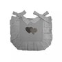 SOLEIL D'OCRE Dessus de chaise pur coton 40x40x3 cm LOVE gris, par Soleil d'Ocre