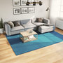 Voir la diapositive 1 : VIDAXL Tapis OVIEDO a poils courts turquoise 200x280 cm
