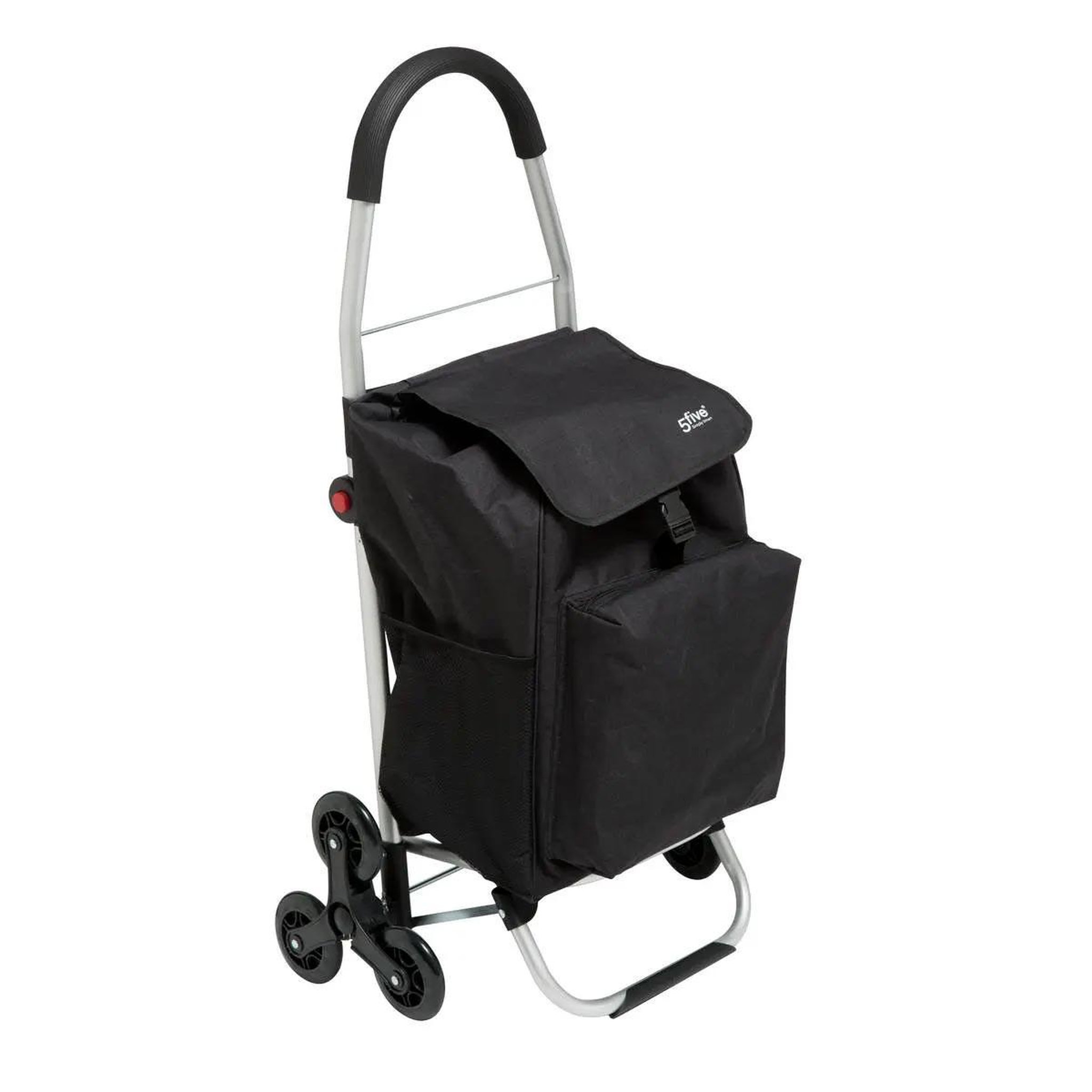 FIVE Chariot de Marché 3 Roues  Pliable  100cm Noir