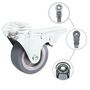 Voir la diapositive 2 : VIDAXL 16 pcs Roulettes pivotantes a trou de boulon 50 mm