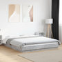 Voir la diapositive 1 : VIDAXL Cadre de lit sans matelas gris beton 160x200 cm