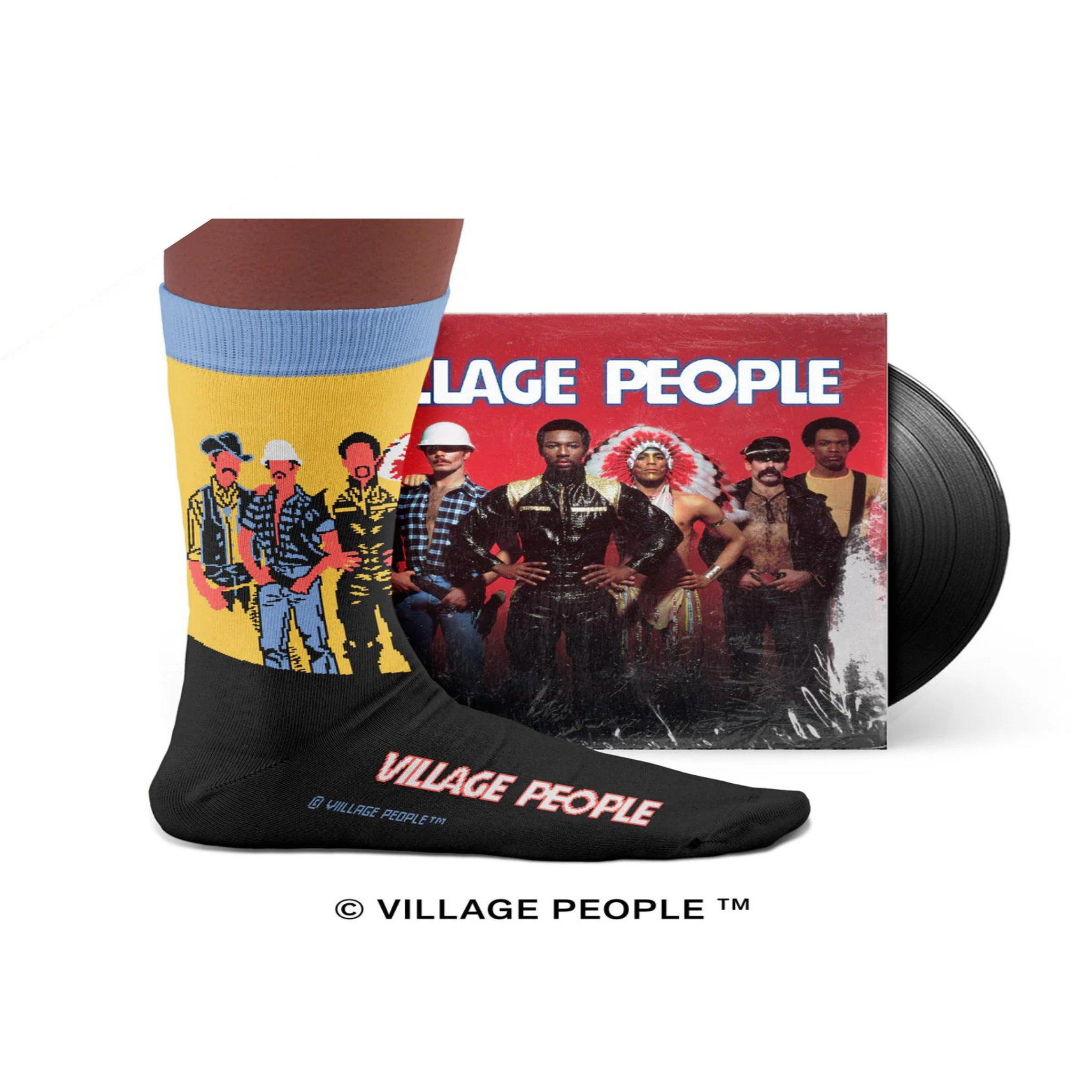 Voir la diapositive 2 : SOCK AFFAIRS Chaussettes village people, macho man
