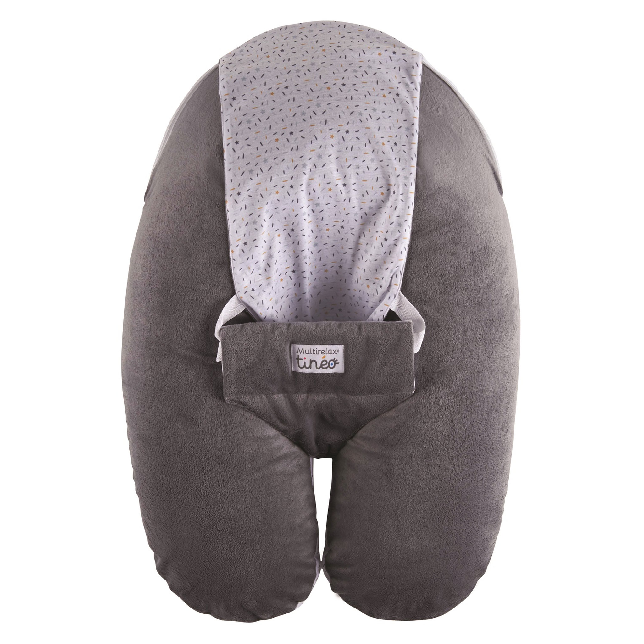 Voir la diapositive 1 : TINEO Coussin de maternité Multirelax en velours gris
