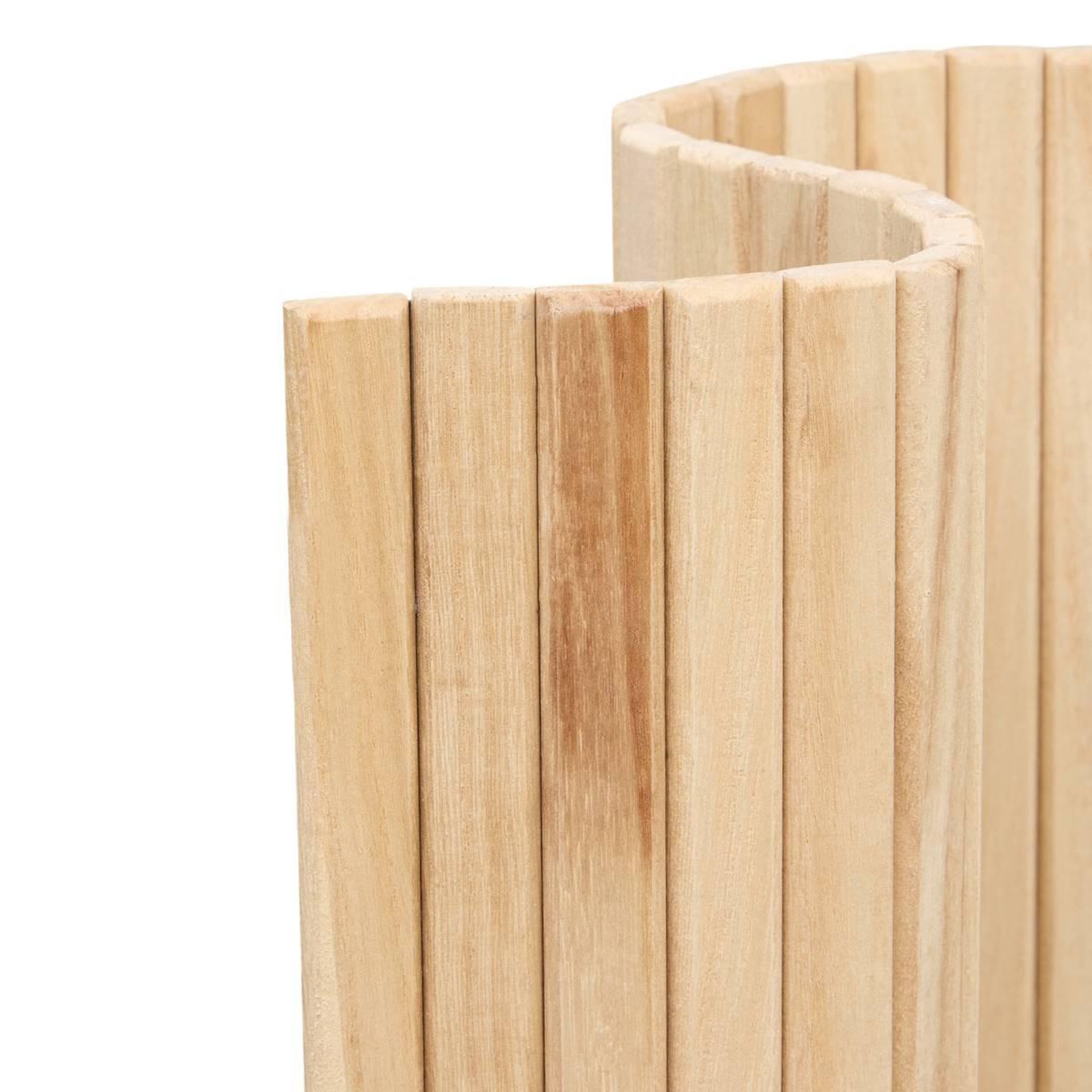 Voir la diapositive 2 : ATMOSPHERA Paravent ondulé en bois  colva  120x170cm beige