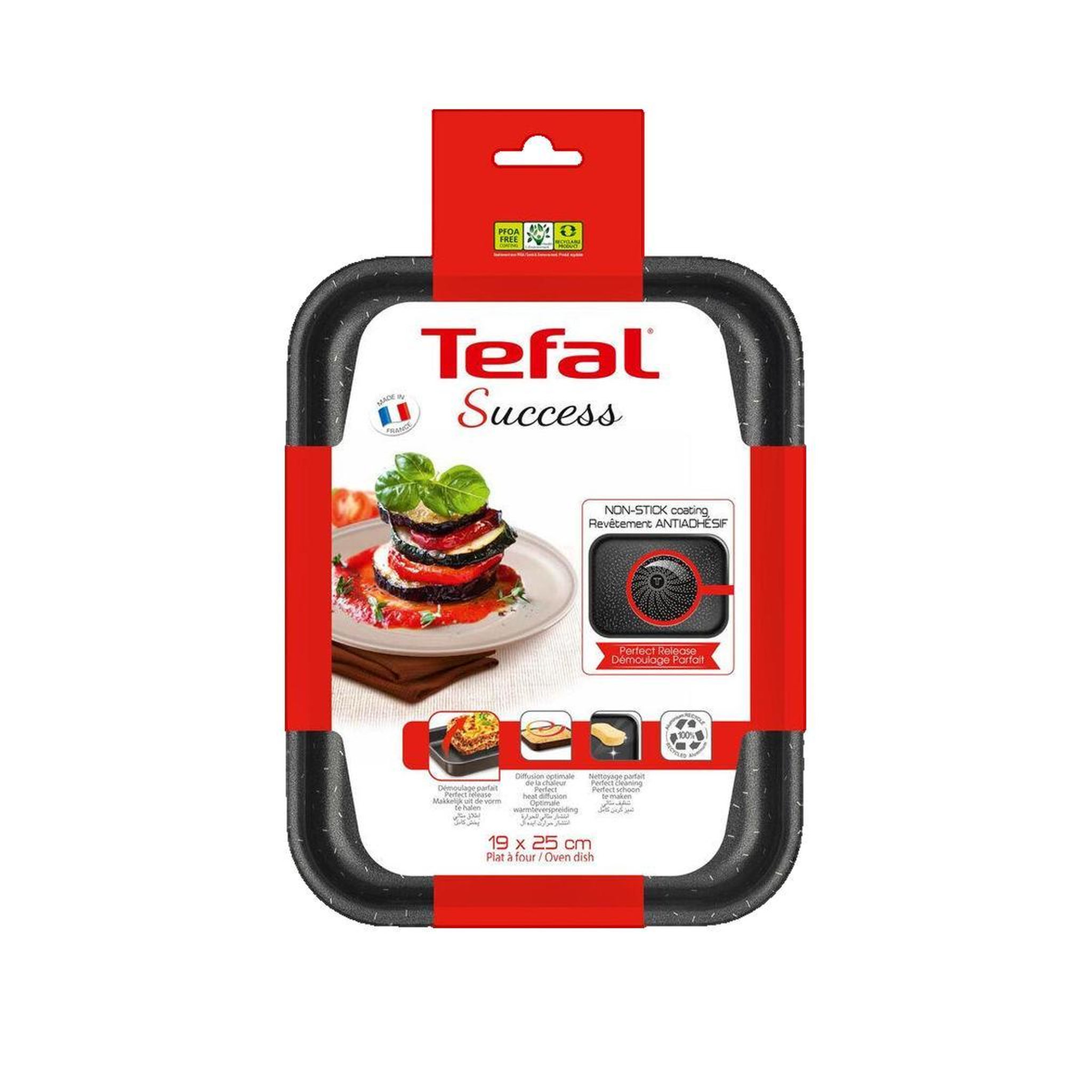 Voir la diapositive 3 : TEFAL TEFAL SUCCESS Plat mini four J1600502 20x26 cm marron