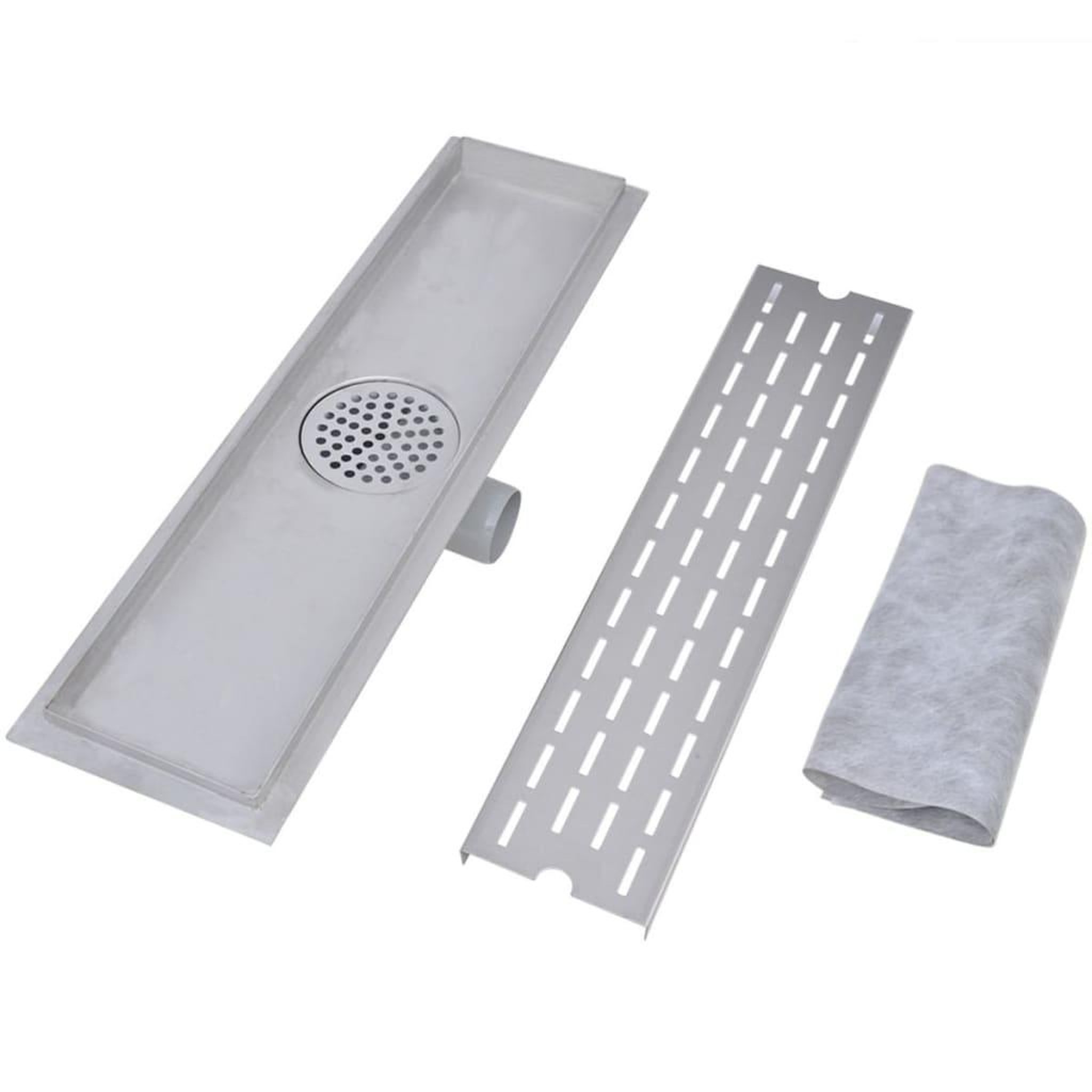 Voir la diapositive 4 : VIDAXL Drain de douche lineaire 2 pcs Ligne 530x140mm Acier inoxydable