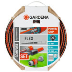 Gardena Tuyau d'arrosage Flex Ø 15 mm - 20 m + lance et raccords