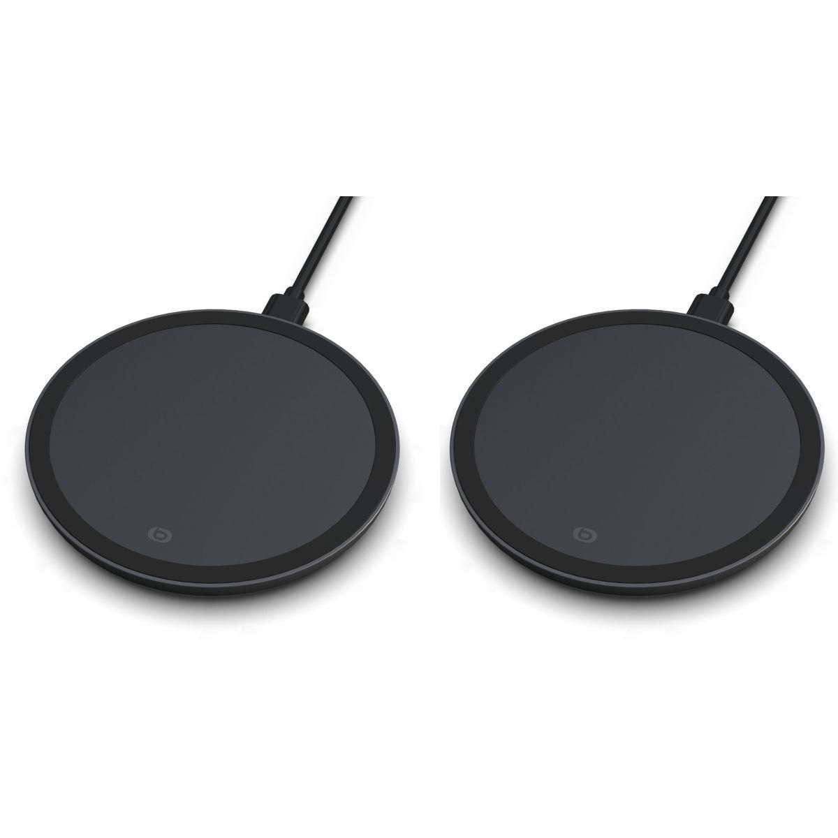 ESSENTIEL B Chargeur induction sans fil noir x2
