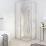 Voir la diapositive 3 : VIDAXL Cabine de douche ESG depoli 90x70x180 cm