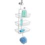 Voir la diapositive 2 : Wenko Etagère de douche Nivala - L. 22 x H. 50 cm - Argent