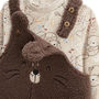 Voir la diapositive 3 : Petit Béguin Ensemble salopette bébé en sherpa et t-shirt Cracotte