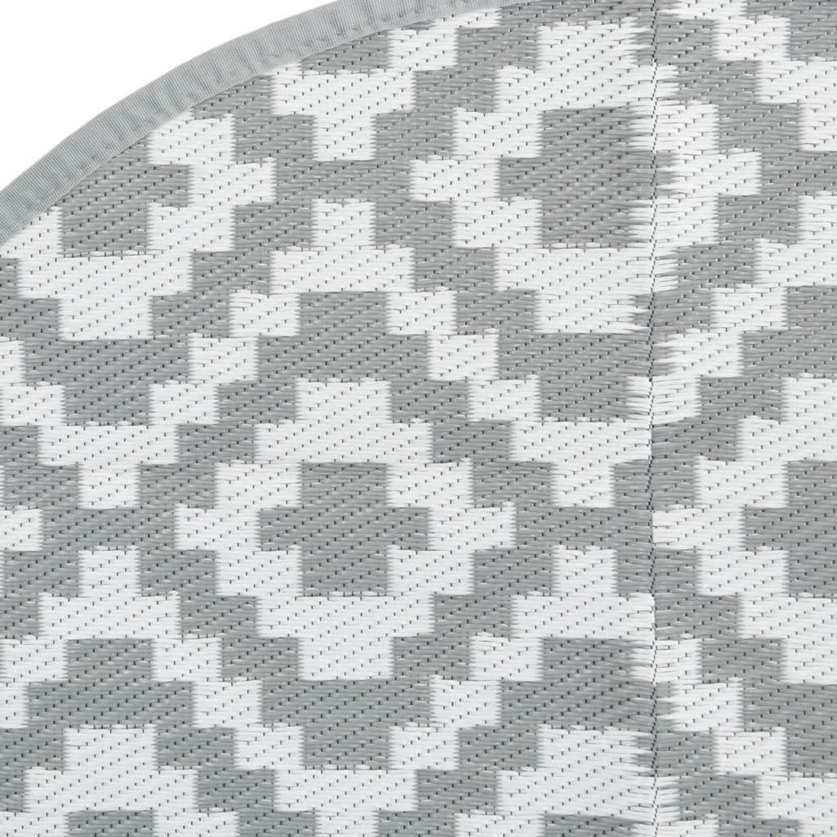 VIDAXL Tapis d'exterieur ARAKIL gris Ø200 cm PP