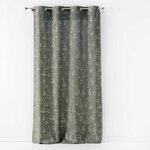 Paris Prix Rideau à Œillets  Arty Line  140x260cm Kaki & Argent