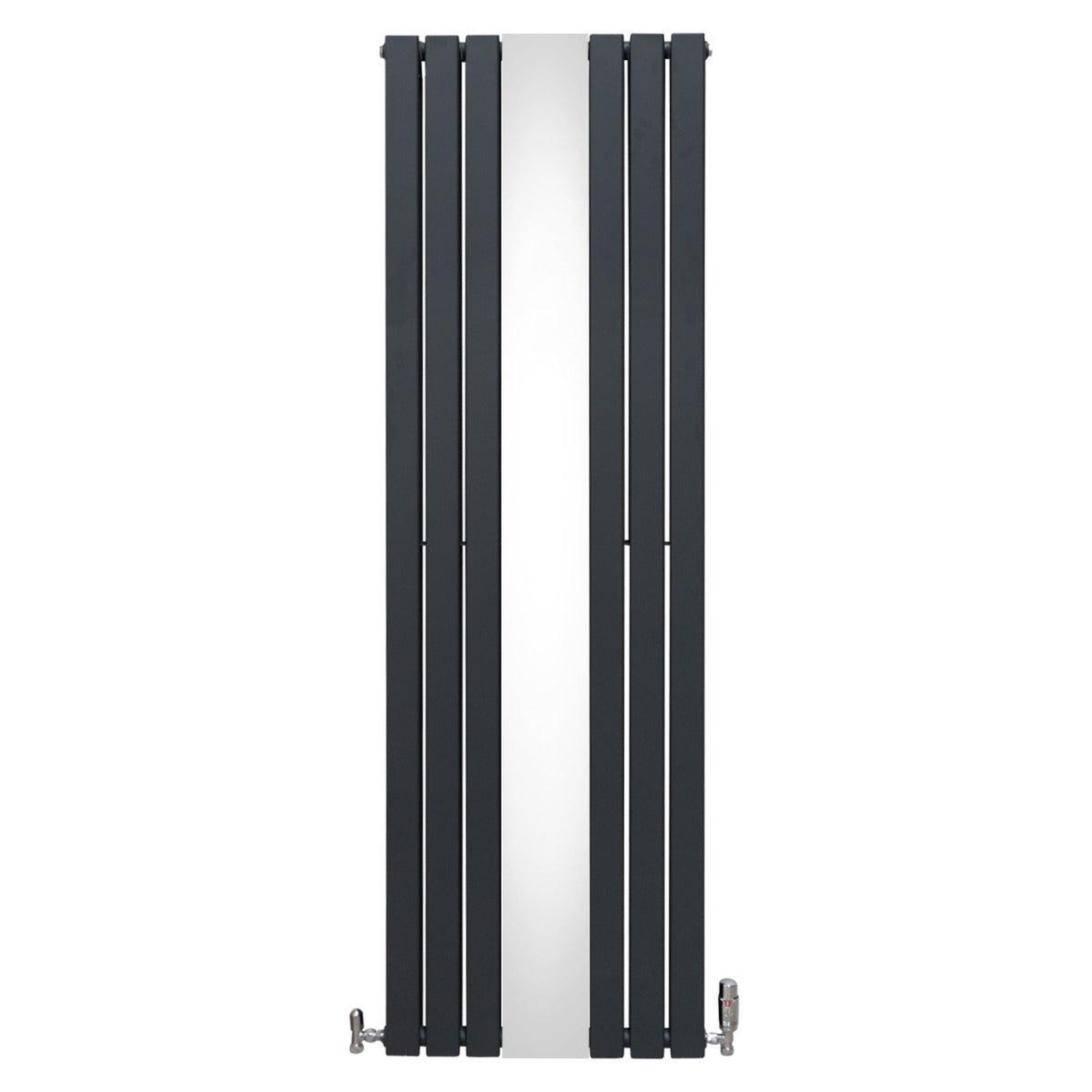Voir la diapositive 2 : MONSTERSHOP Radiateur plat à miroir & vannes, 2 panneaux - 1800 x 565 mm