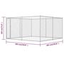 Voir la diapositive 6 : VIDAXL Chenil exterieur pour chiens 383x383x185 cm