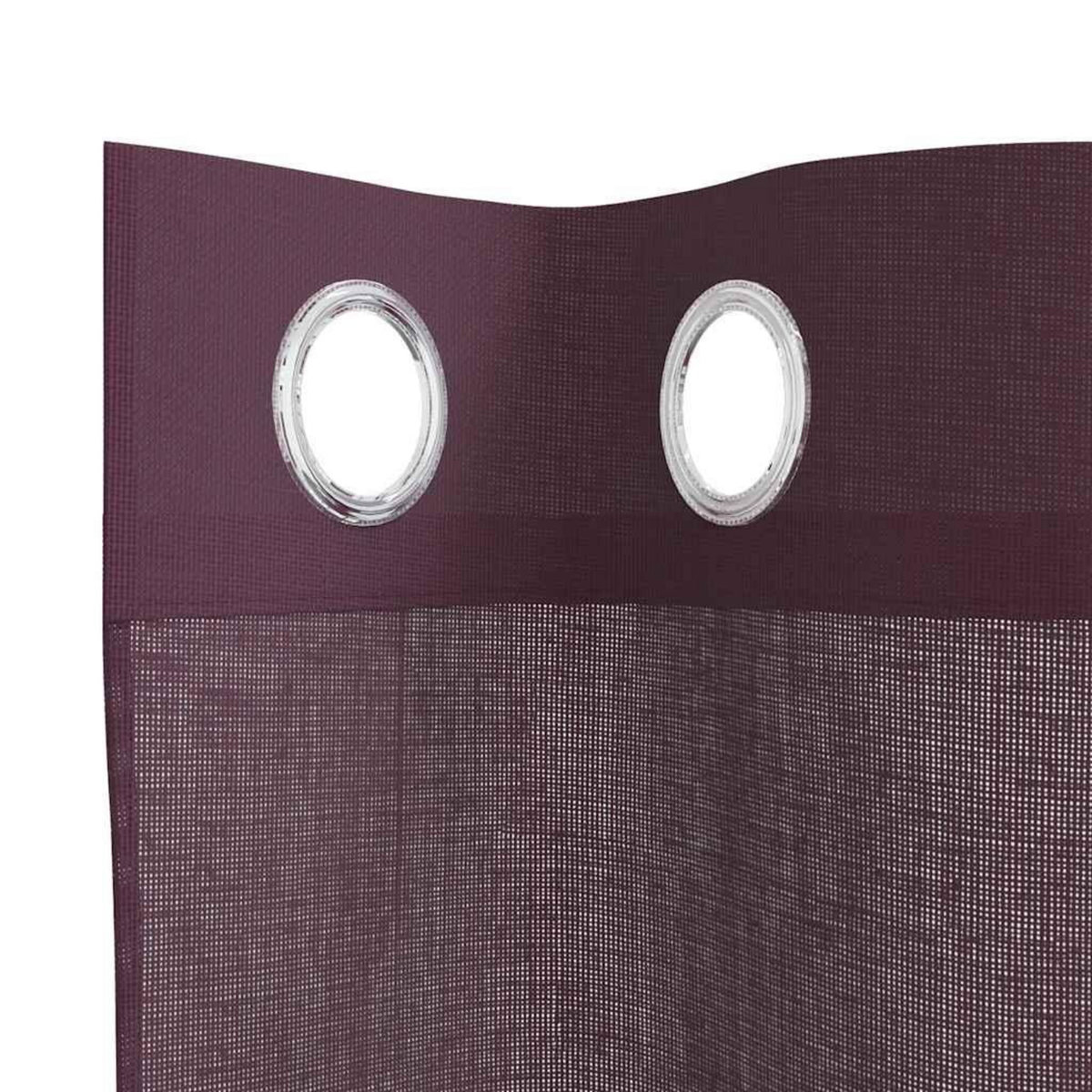 VIDAXL Rideaux en voile avec œillets 2 pcs violet 140x245 cm