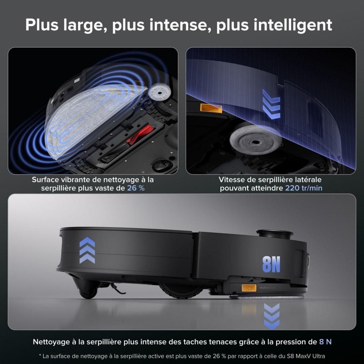 ROBOROCK Aspirateur robot Saros 10 R&D system Black