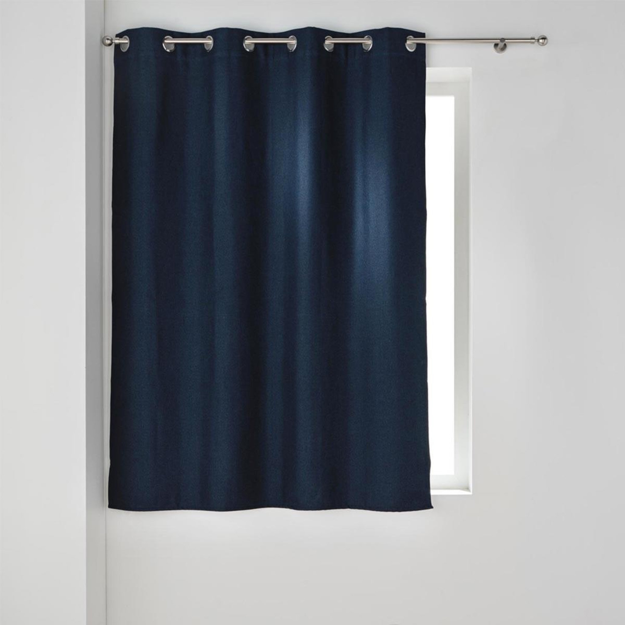 Douceur d'Intérieur Rideau occultant à œillets  crépuscule  140x180cm bleu