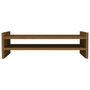 Voir la diapositive 5 : VIDAXL Support de moniteur Marron miel 50x27x15 cm Bois de pin solide