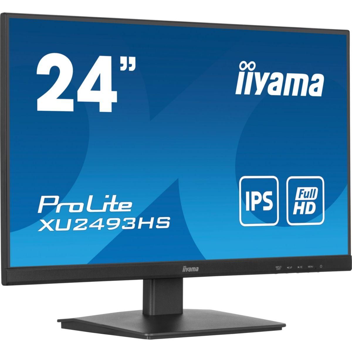 Iiyama Ecran PC PROLITE XU2493HS-B6 24'' Plat IPS