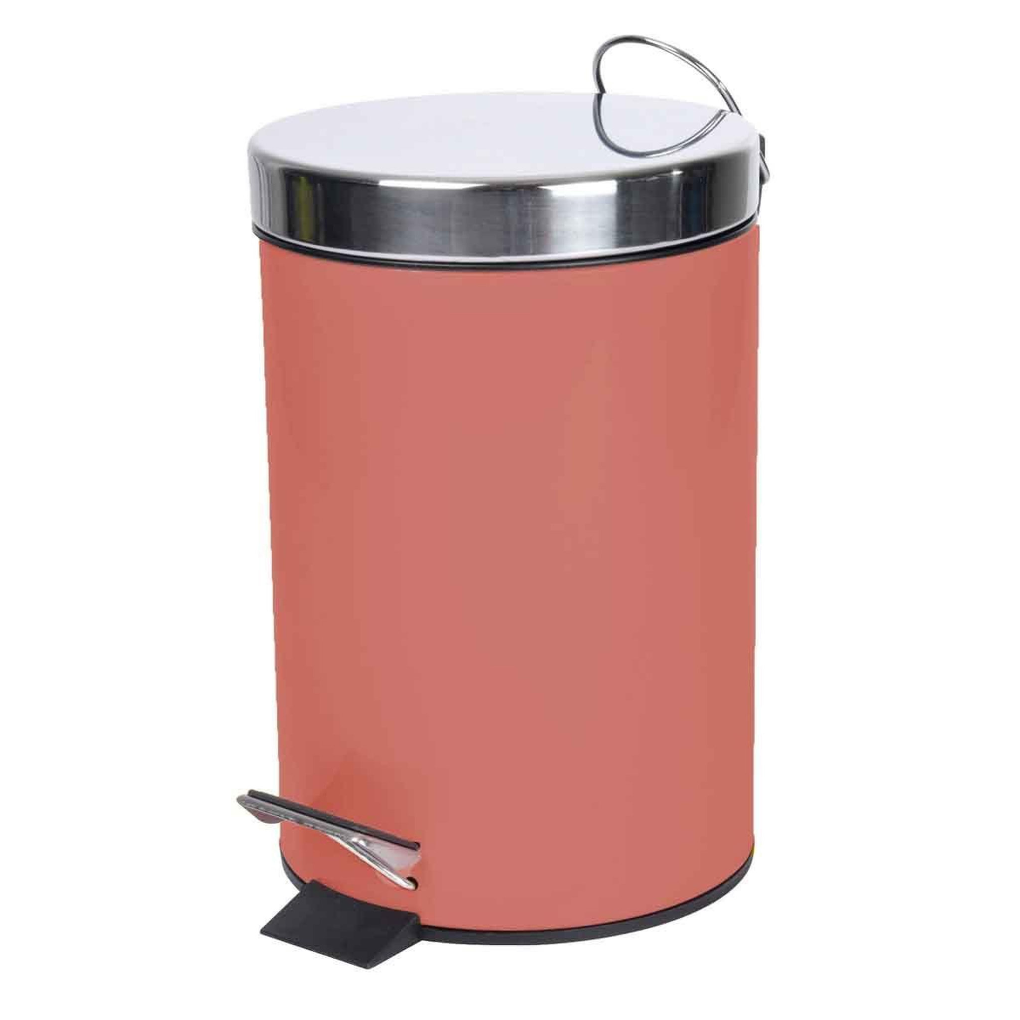 Douceur d'Intérieur Poubelle de salle de bain  metalia  3l terracotta