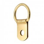 CENTRALE BRICO Lot de 4 anneaux étrier avec chape pour cadres moyens en bois LE CROCHET FRANCAI