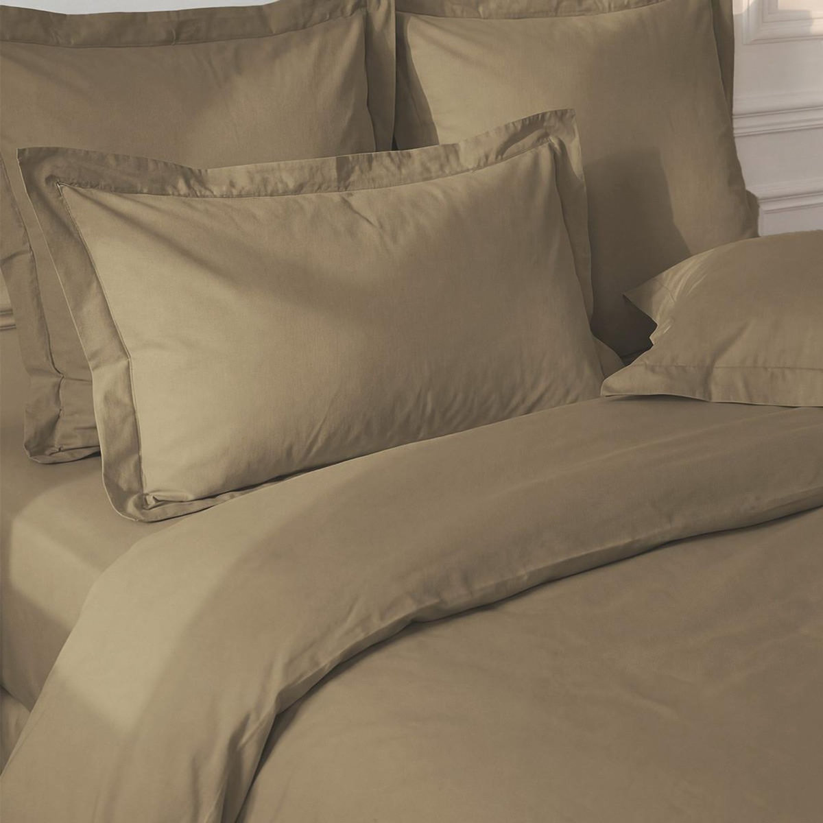 Sensei Maison Lot de 2 taies d'oreiller en percale de coton SOFT PERCALE