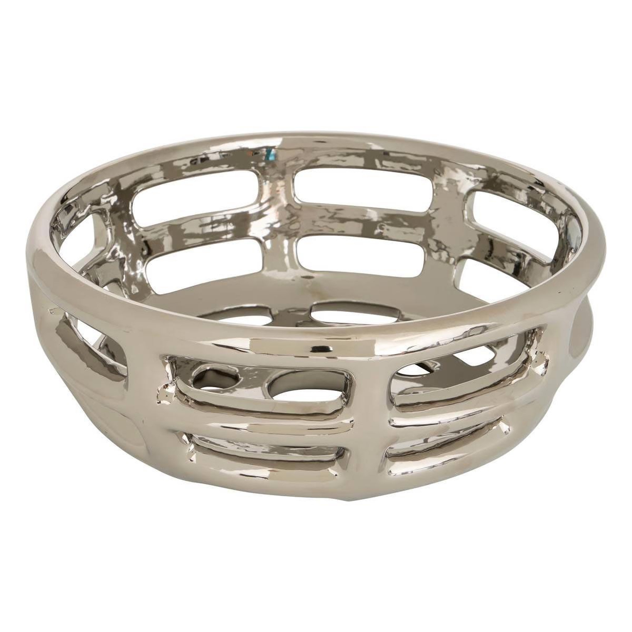 ATMOSPHERA Coupelle design en céramique  sky  29cm argent