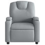 Voir la diapositive 5 : VIDAXL Fauteuil de massage inclinable Gris clair Tissu