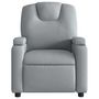 Voir la diapositive 5 : VIDAXL Fauteuil de massage inclinable Gris clair Tissu