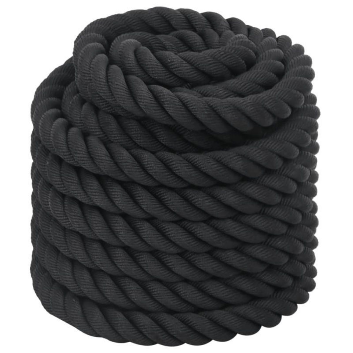 VIDAXL Corde de combat noir 15 m 11 kg polyester