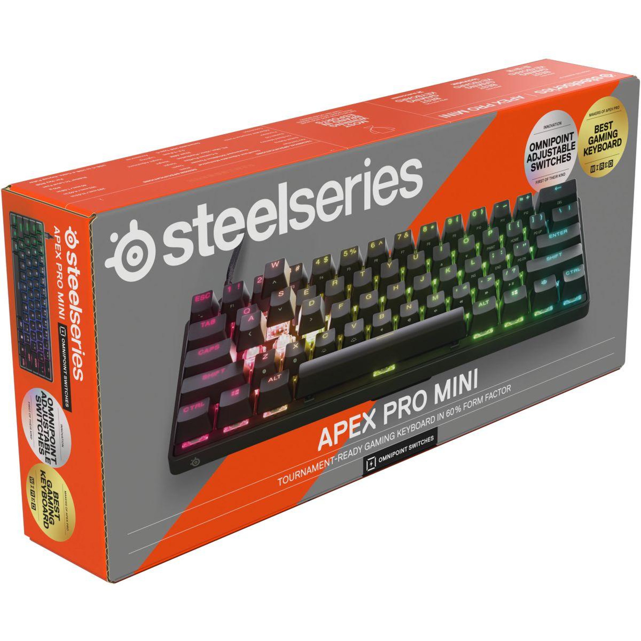 Voir la diapositive 5 : STEEL SERIES Clavier gamer Apex PRO Mini FR