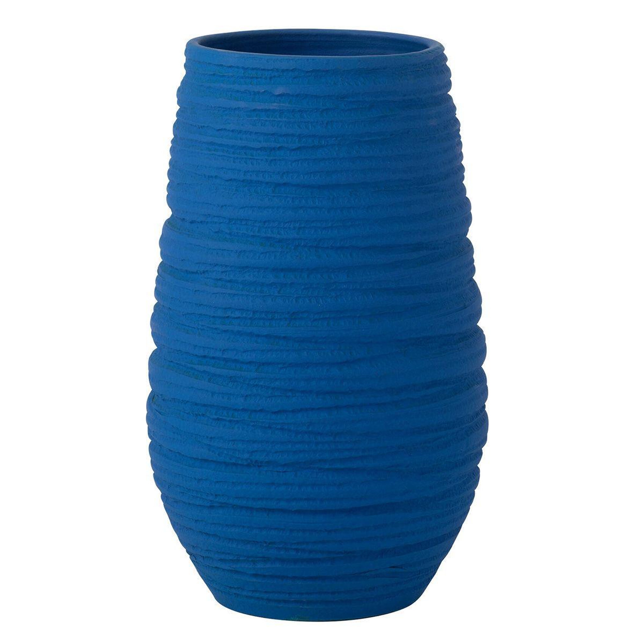 J-LINE Vase en céramique  fiesta  40cm bleu