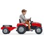 FALK Tracteur enfant Massey Ferguson avec remorque 3 à 7 ans - Falk
