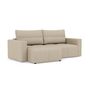 Voir la diapositive 4 : BEST MOBILIER Daryl - canapé d'angle réversible 4 places convertible avec coffre en tissu texturé