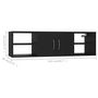 Voir la diapositive 6 : VIDAXL Etagere murale Noir 102x30x29 cm Bois d'ingenierie